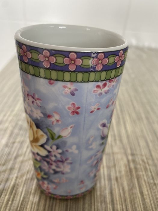 Par de vasos florais vintage asiáticos