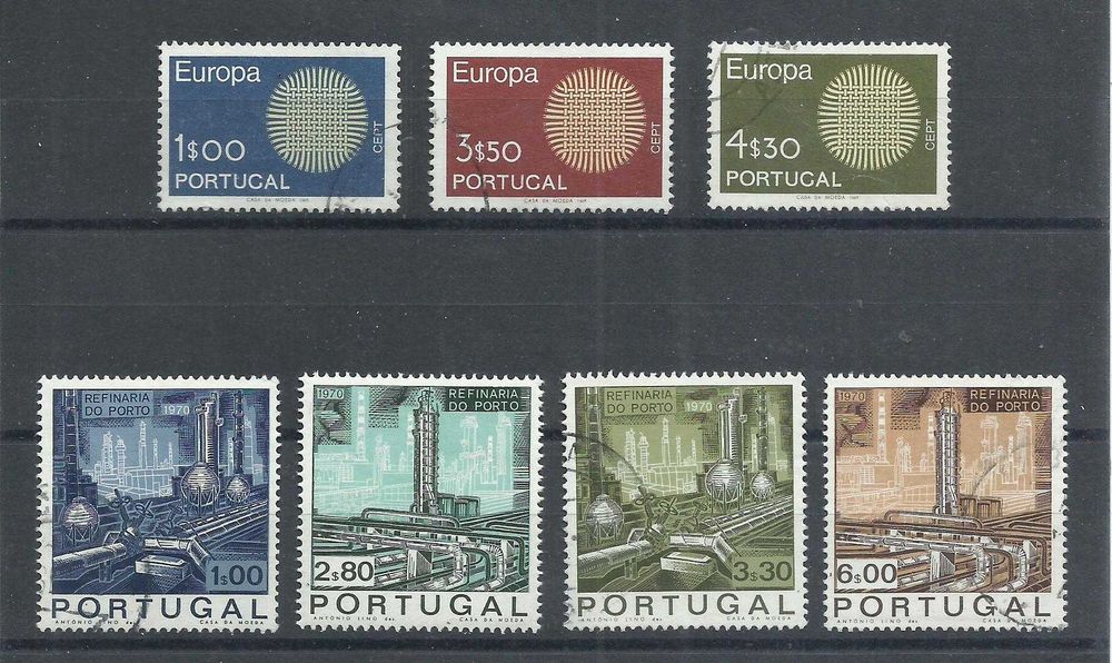 Selos portugueses – Ano incompleto de 1970, 27 selos usados