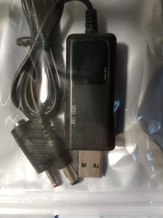 Адаптер с 5в usb на 9/ 12вольт штекер