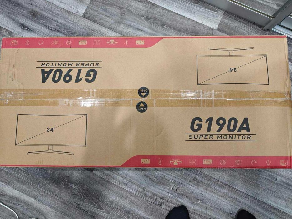 Монітор G190A Gurved gaming 34 дюйми 4к 100 Hz 1800R