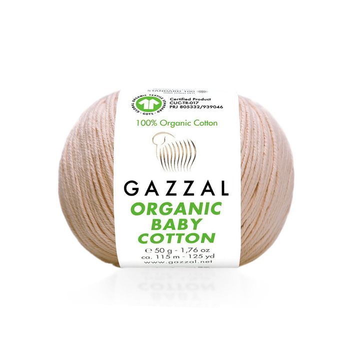Włóczka Gazzal Organic Baby Cotton BAWEŁNA ORGANICZNA NIEMOWLĄCA (442)