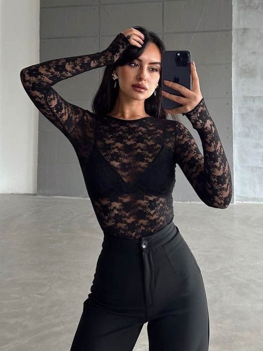 Мереживний лонг з гіпюру