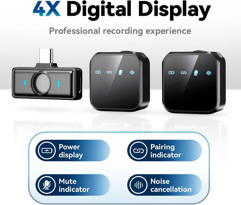 MICROFONES de 2 Cabeças de captação em cada microfone!