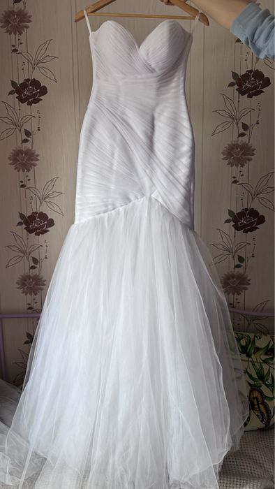 Весільна сукня . Біла. Модель «Русалка»