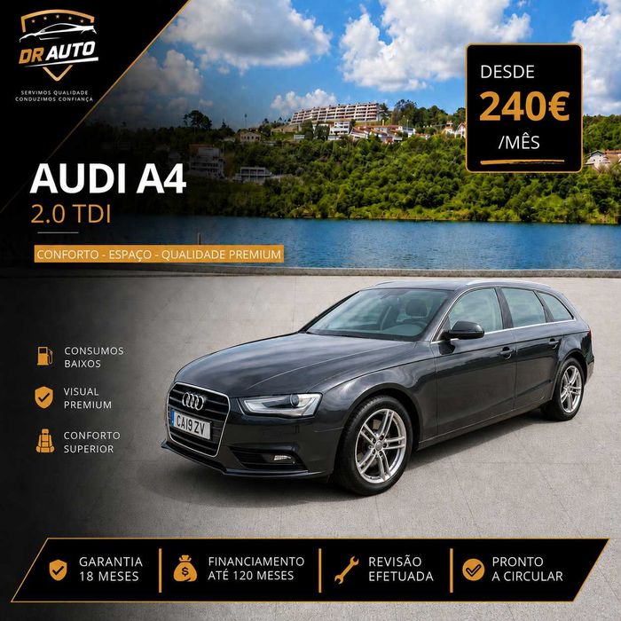 AUDI A4 AVANT 2.0 TDI- Desde 240€ por mês