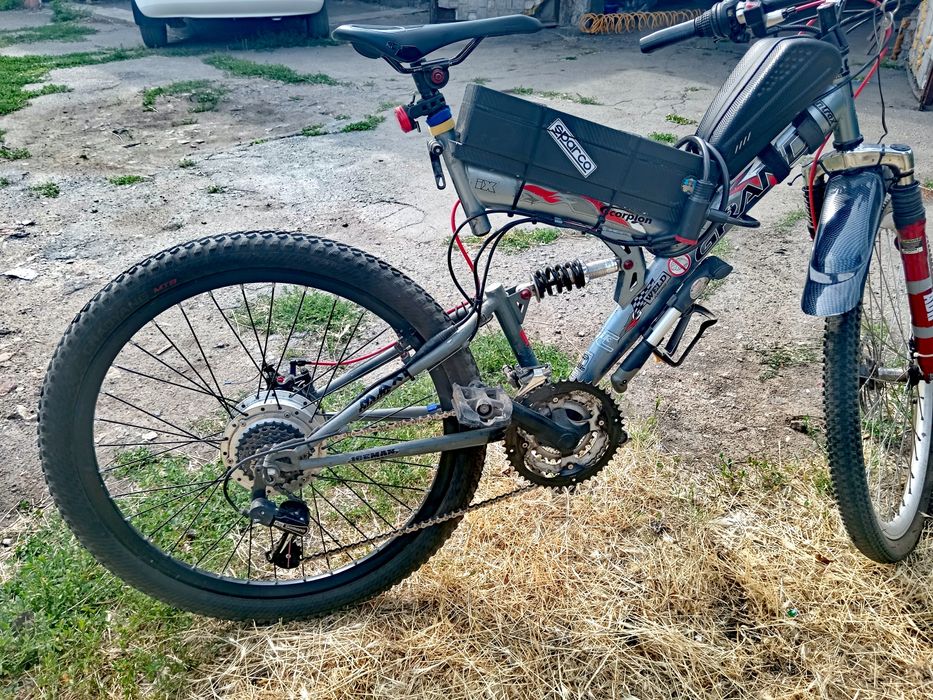 Электровелосипед двопідвіс 36v 14ah