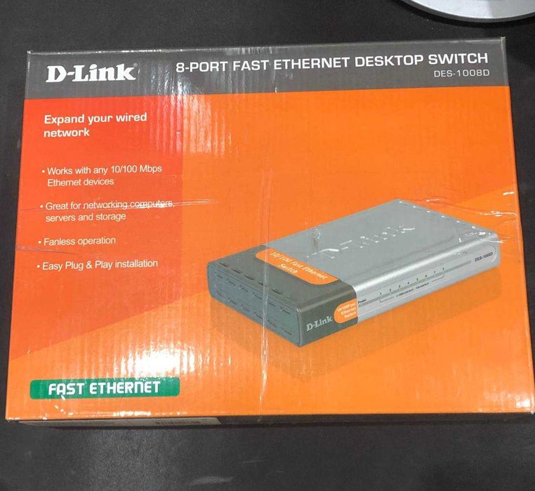 Комутатор D-Link DES-1008D