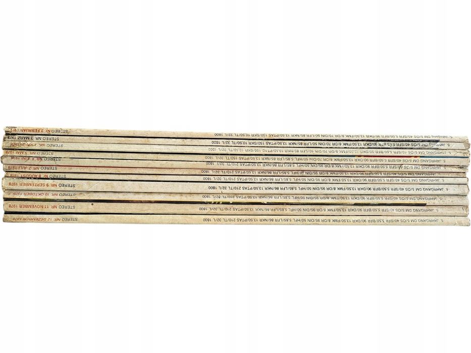 Pakiet 11x Stereo Das Deutsche HiFi Musikmagazin 1978 Niemcy DE