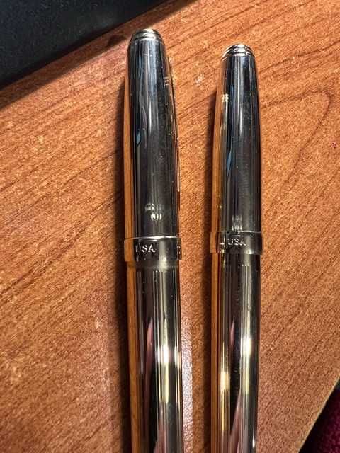 Conjunto Canetas Sheaffer Prelude 368 com banho de ouro 22k (Fluted Gold) (Made in USA)