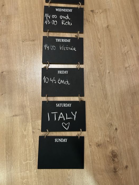 Tablica kredowa na notatki