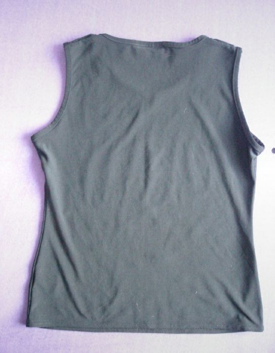 HENNES czarna bluzka bez rękawów r.M