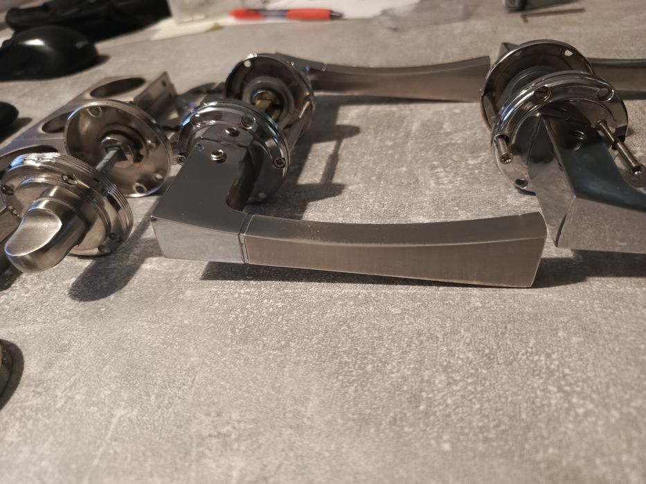 Klamki do drzwi wewnętrznych klamki Zestaw Gamet INOX