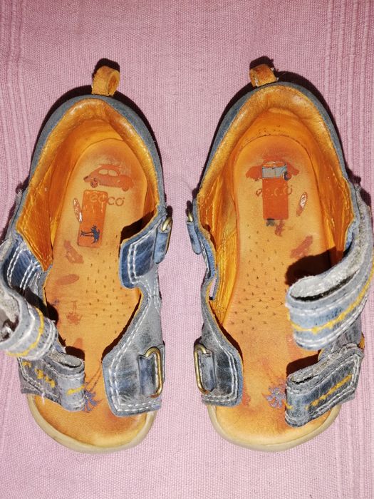 Sandałki dziecięce ECCO roz. 24 skóra naturalna, sandały ecco light