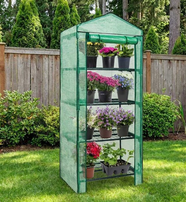 Szklarnia Balkonowa Ogrodowa Tunel Foliowy Mocna Rośliny Kwiaty Zioła