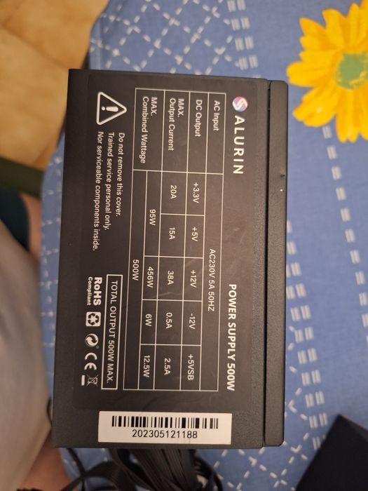 Alurin 500W PC Power Supply64739322957571120