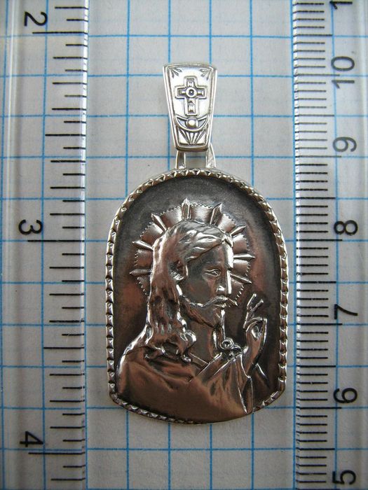 Ладанка. Иконка. Серебро с чернением. Пробы 925. Массивная.