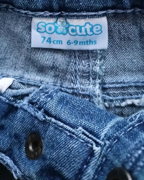 Spodnie Jeansowe Jeansy Pepco So Cute Niemowlęce Chłopięce 74