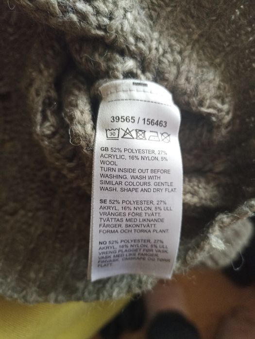 Sweter damski khaki r. M