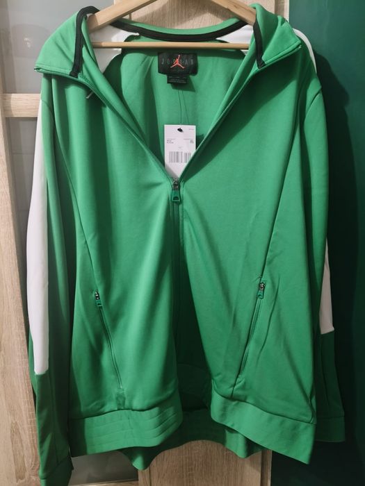 Bluza sportowa męska Nike Jordan zielona r.XXL długi rękaw zamek