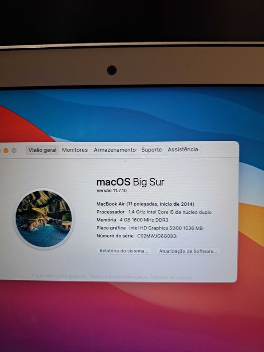 MacBook Air de 11 polgadas