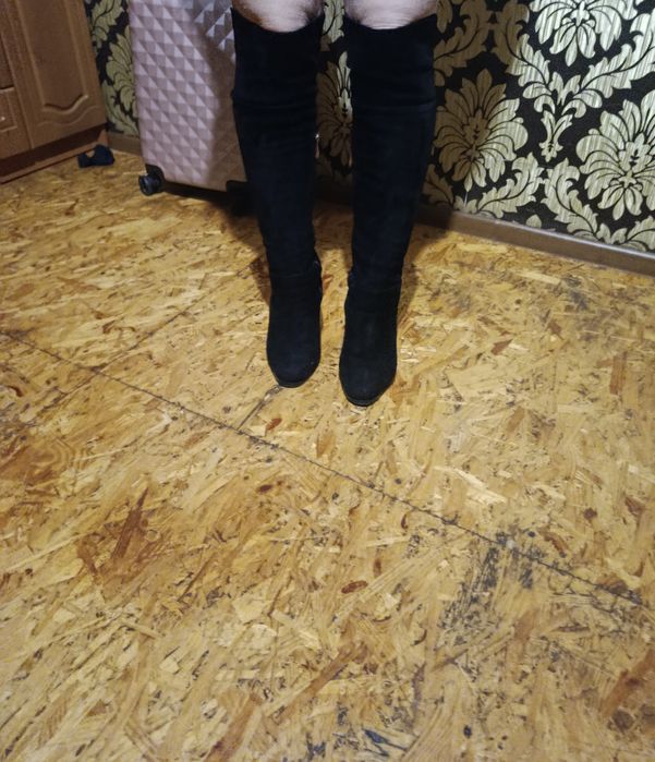 Ботфорти із замші (зимові) розмір 39,5-40