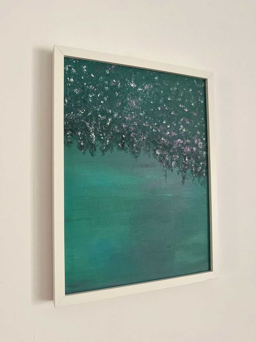 Pintura abstrata em acrílico