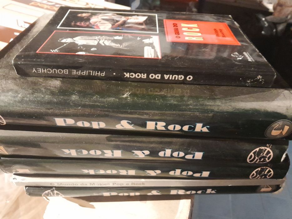 Livros pop e rock 4 volumes e guia do rock