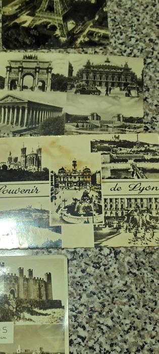 Lote de postais antigo escritos