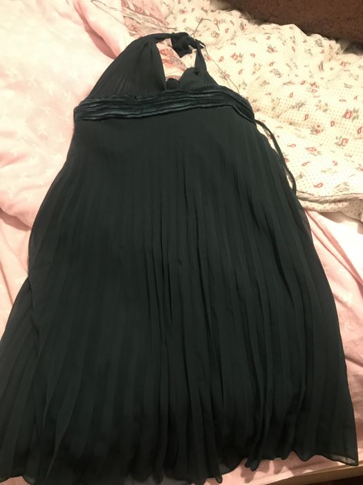 Vestido de cerimonia verde garrafa como novo