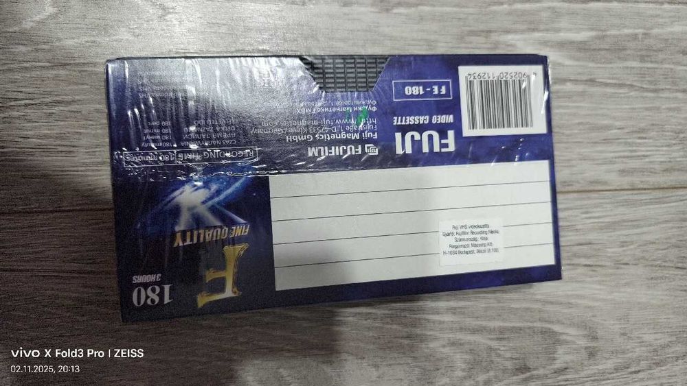 Kaseta VHS FUJI fine quality 180