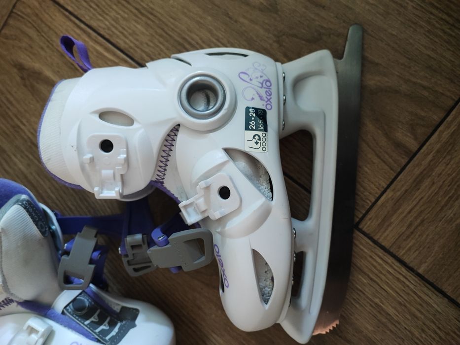 Łyżwy dziewczęce stan bardzo dobry 26-28