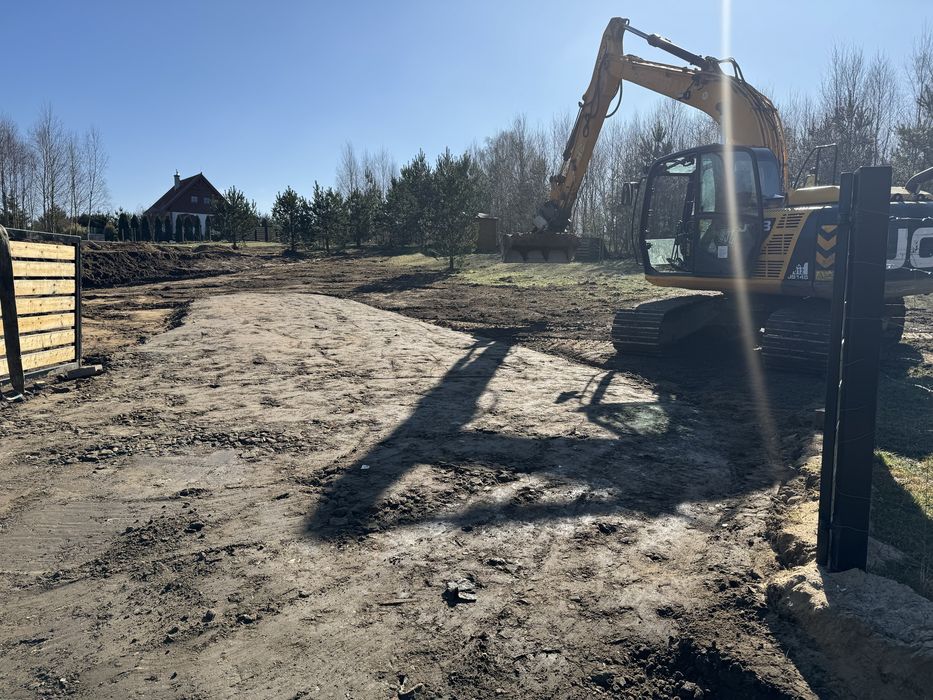 Prace ziemne Transport Wykopy koparka gąsienicowa koparko-ładowarka
