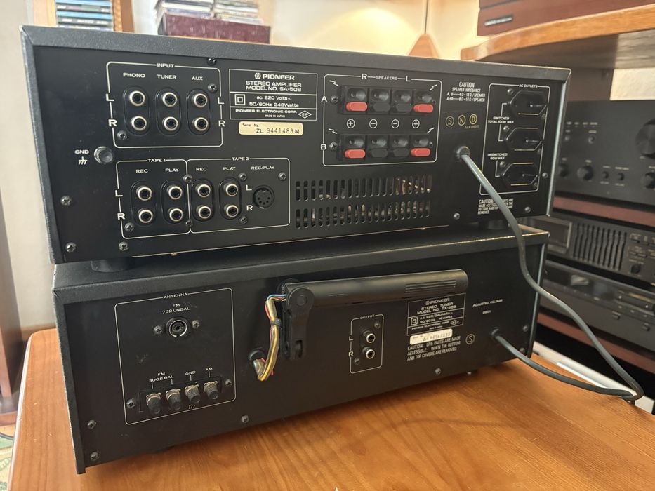 Conjunto Amplificador Pioneer SA-508 + Tuner TX-608
