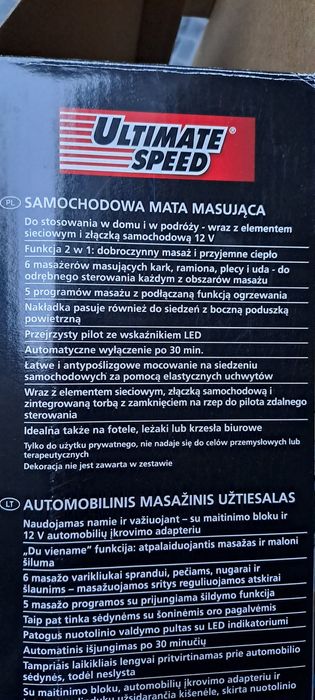 Samochodowa mata masująca Lidl