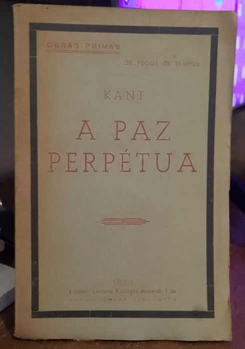 A Paz Perpétua 1941 Kant