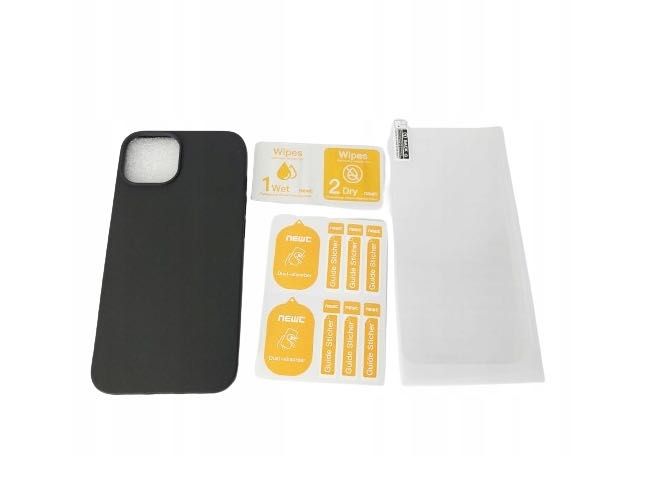 NEW'C. plecki do Apple iphone 13 czarny + 2 SZKŁA