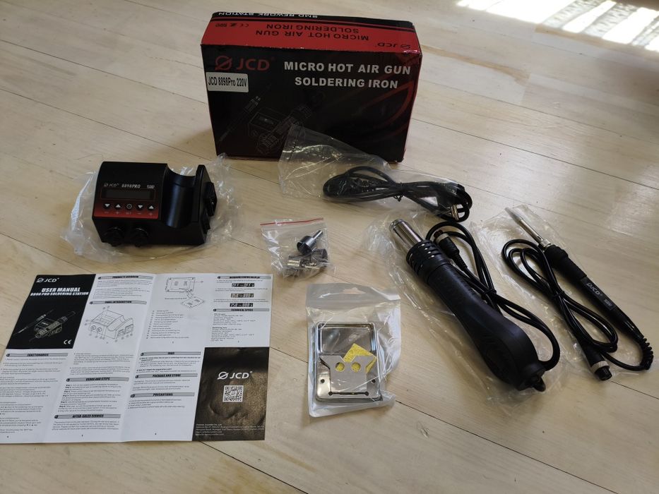 NEW Паяльная станція 2 в 1 JCD 8898 PRO 2