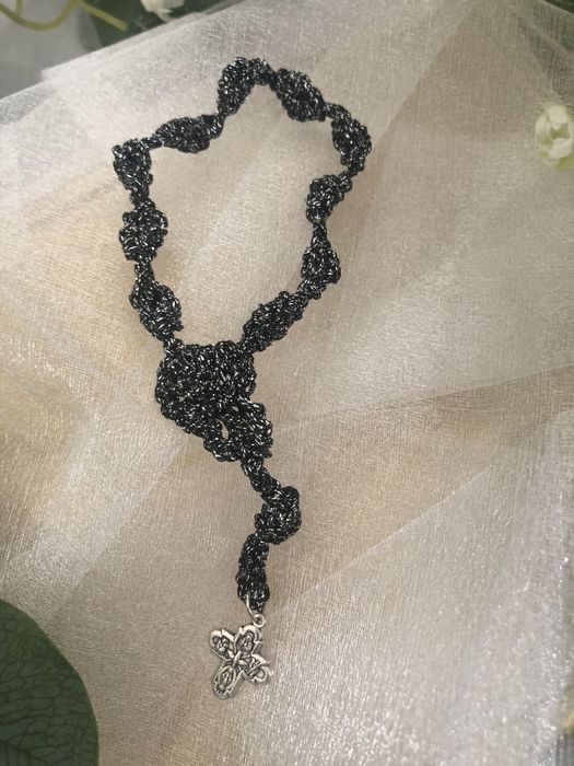 Terços feitos em crochet classico