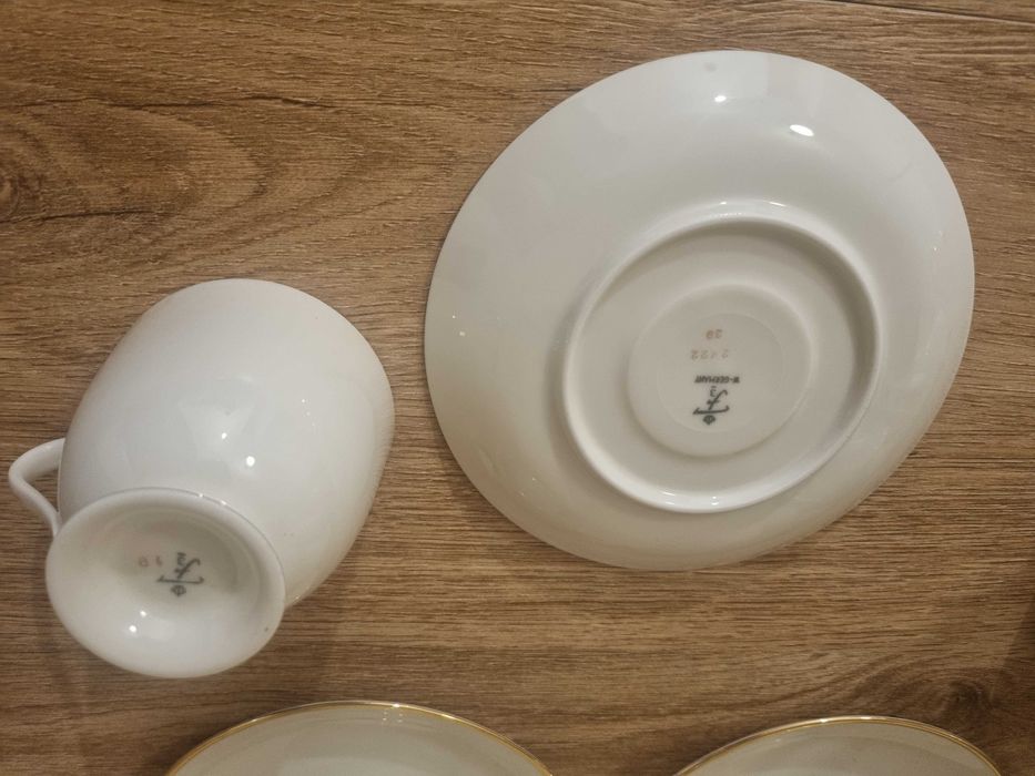 Serwis do herbaty / kawy Furstenberg ecru - stan idealny