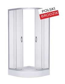 1.	Kabina prysznicowa półokrągła z brodzikiem CELINA 90x90X195