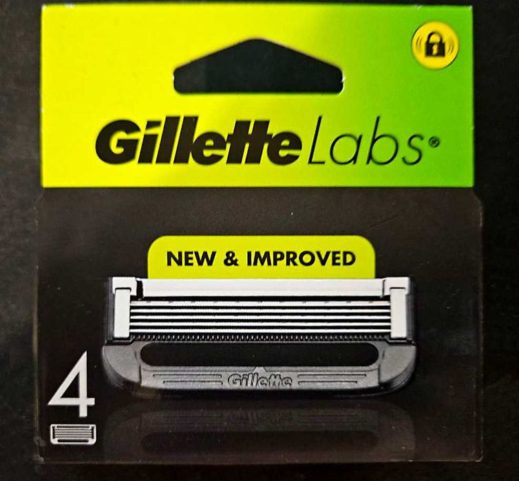 Gillette серія Labs, леза для гоління упаковка 4 картриджа. Оригінал