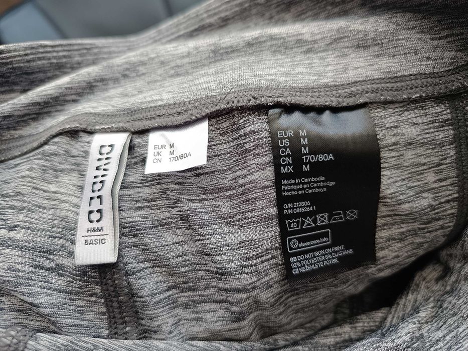 Legginsy damskie kolor jasny szary firma H&M rozmiar M