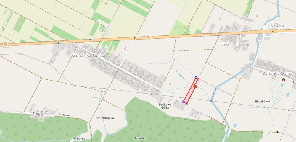 Działka budowlana Zofianka Górna