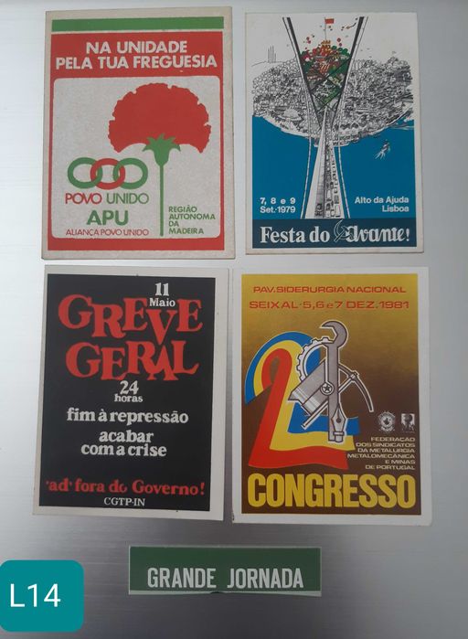 Autocolantes antigos de natureza Política