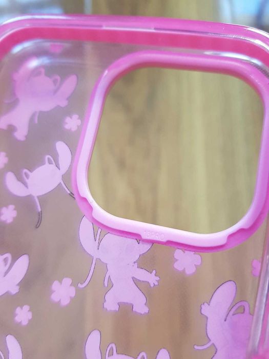 Obudowa na telefon iPhone 13Pro Angel Stitch Disney Primark różowa