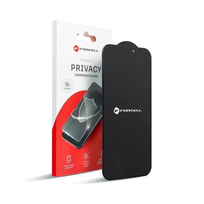 Szkło hartowane do iPhone 14 PRO Forcell Privacy Glass czarne