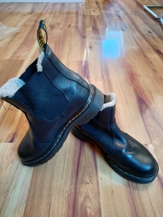 Dr,Martens Leonore róż 37 skórzane botki