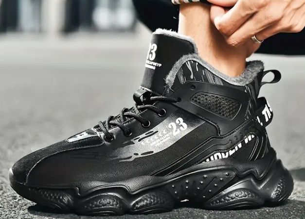 38,5р./24,5 см Зимові кросівки черевики на хутрі, підліткові хлопчику