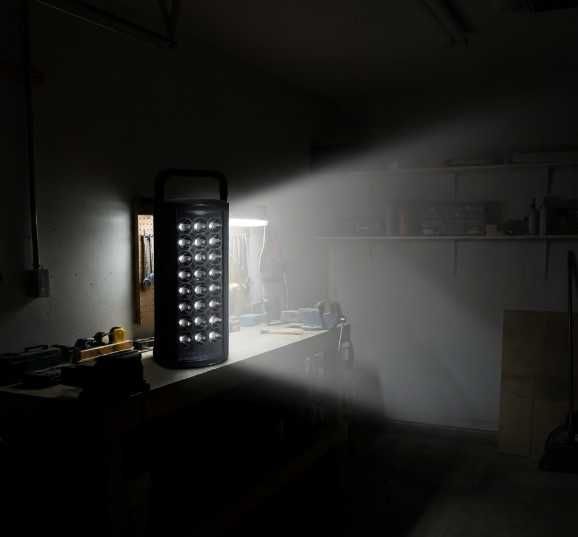 Лампа ліхтар led 24 діоди her-tex ht-2626 акумуляторний 80 год роботи