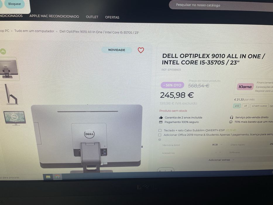 Computador dell all-in-one 9010